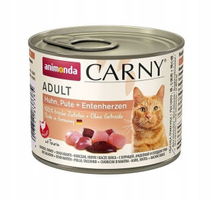 ANIMONDA Carny Adult kurczak indyk serca 200g