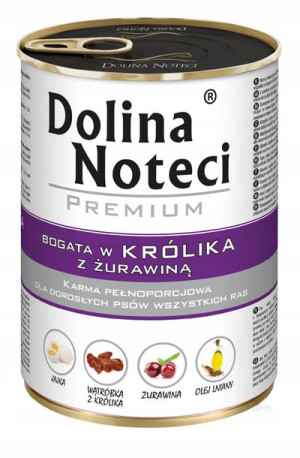 Dolina Noteci Premium dla Psa królik 400g