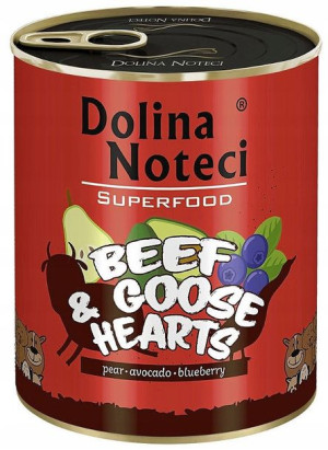 DNP Super Food dla psa wołowina i serca z gęsi 800