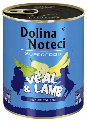 DNT Super Food dla psa cielęcina i jagnięcina 800g