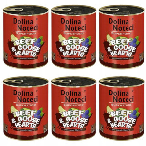 PAKIET DNP Super Food wołowina serca z gęsi 6x400g