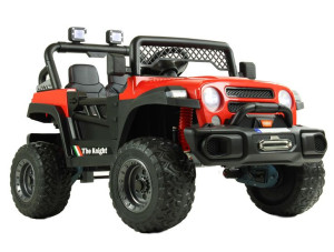 DUŻE 4x4 Auto na akumulator Skóra+Eva+Pilot