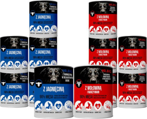 Mr.BIG kawałki w sosie Mix z wołowiną i jagnięciną 12x400g dla psa