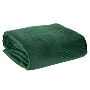 Narzuta 170x210 na łóżko welwetowa pikowana zielona Eurofirany
