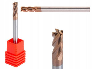 Frez Palcowy Vhm Fi 4mm Węglikowy 55 Hrc 4f L50