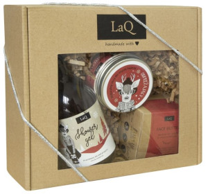 LaQ "Pralinka" Zestaw Prezentowy Dla Kobiet Żel 300 ml + Mus Do Mycia Twarz