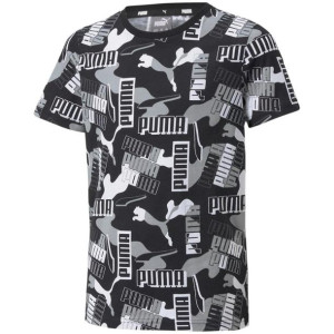 Koszulka dla dzieci puma alpha aop tee b czarrna 589263 01