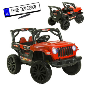 Auto na akumulator dla dzieci +EVA+Skóra+LEDy