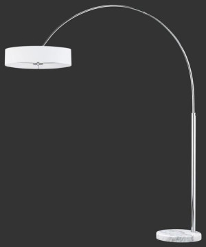 Perez lampa podłogowa biała 421100301 Trio