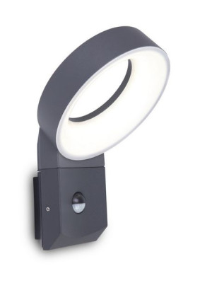 Kinkiet elewacyjny LED Meridian z czujnikiem ruchu 14W antracytowy - Lutec