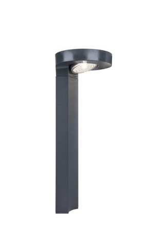 Lampa ogrodowa stojąca Diso z panelem słonecznym 2W szara IP44 - Lutec