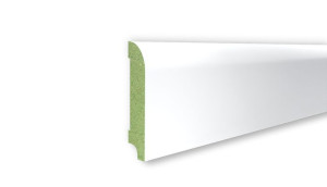 Listwa wilgocioodporna biała R25 wys. 10cm x długość 244cm cokół