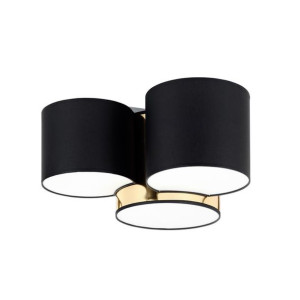 Mona gold lampa sufitowa 3 punktowa czarno złota 3445 - TK Lighting