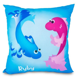 Poduszka przytulanka zodiak 40x40 ryby