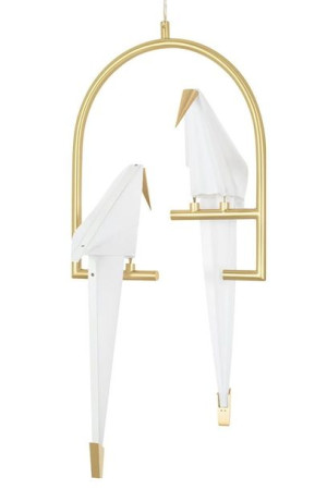 Lampa wisząca LORO 2 złota