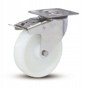 Koło kółko skrętne 80mm 140kg nylonowe nierdzewne