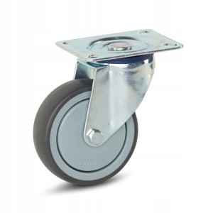 Koło skrętne 100mm 110kg guma termoplastyczna