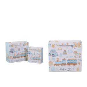 Torebka prezentowa HAPPY DAY15,5x14,5x6cm-1szt NT3348