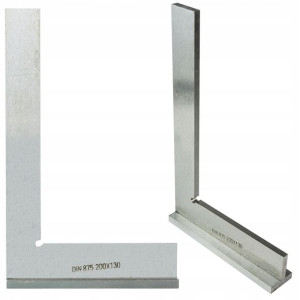 Kątownik ze stopką 200x130 mm DIN 875 Solidny
