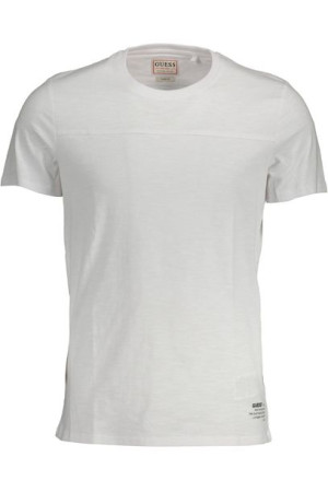 Guess Jeans Męski T-shirt Z Krótkim Rękawem Biały