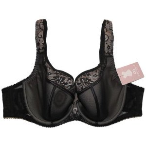 Gorsenia Alicante K647 biustonosz semi-soft czarny 75C