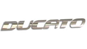 Wycinana naklejka DUCATO chrom