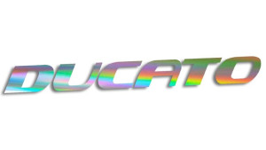 Wycinana naklejka DUCATO holograficzna