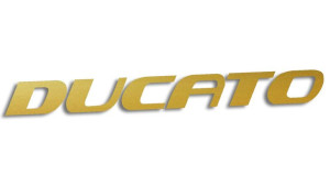 Wycinana naklejka DUCATO złota
