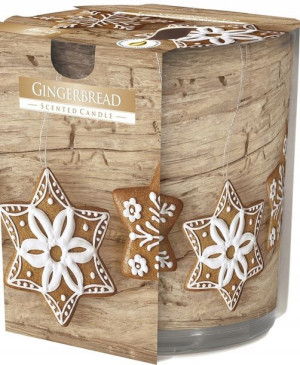 Bispol świeczka świąteczna Gingerbread w szkle