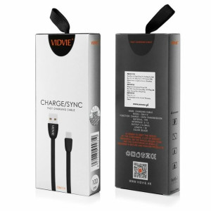 Kabel Vidvie Cb411 Usb/micro 2.1a, 1m Czarny