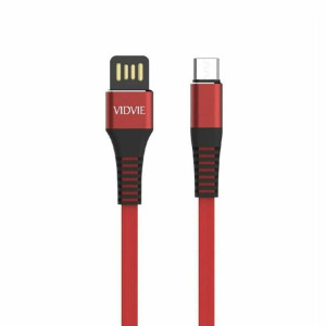 Kabel Vidvie Cb439 Usb/micro 2.4a, 1m Czerwony