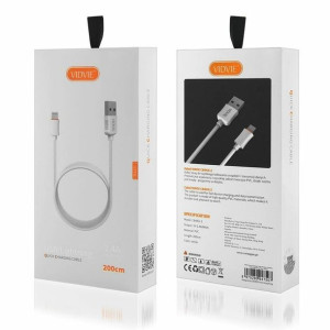 Kabel Vidvie Cb443-2 Usb/lightning 2.4a, 2m Biały