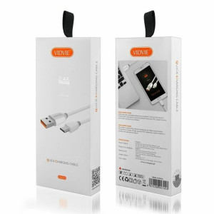 Kabel Vidvie Cb442 Usb/micro 2.4a, 1m Biały