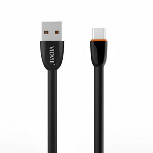 Kabel Vidvie Cb411 Usb/type C 2.1a, 1m Czarny