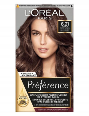 L'Oreal Paris Preference farba 6.21 Zurich brąz