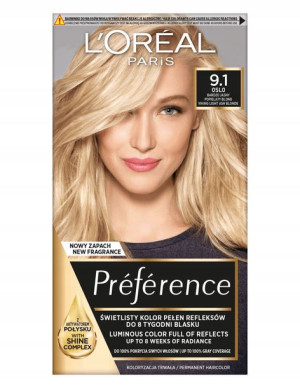 L'Oreal Paris Preference farba 9.1 Oslo blond
