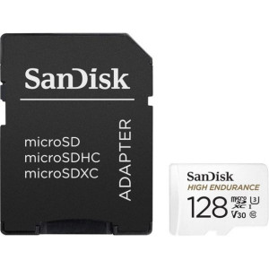 Sandisk Karta Pamięci 128gb Microsdxc High Endurance V30 + Adapter