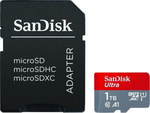 Karta Sandisk Ultra Android Microsdxc 1 Tb 150mb/s A1 Cl.10 Uhs-i + Adapter