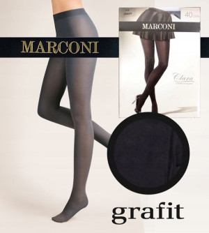 MARCONI Eve rajstopy 40 den 2-S GRAFIT popielaty