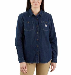 Koszula Damska Carhartt Midweight Denim Relaxed Fit ZION