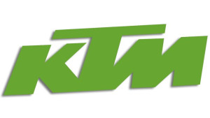Wycinana naklejka KTM jasny zielony