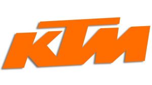 Wycinana naklejka KTM pomarańczowa
