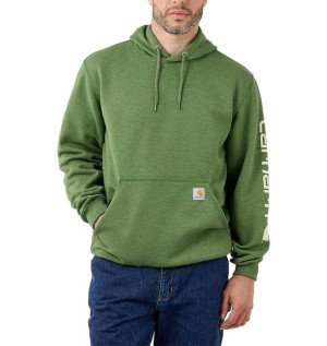 Bluza Carhartt Sleeve Logo Hooded Sweatshirt ARBORVITAE HEATHER
