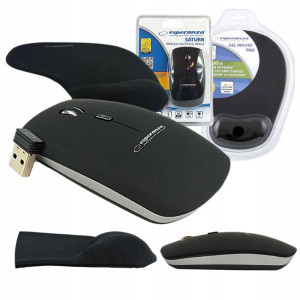 Myszka Do Laptopa Komputera +podkładka Żelowa Usb