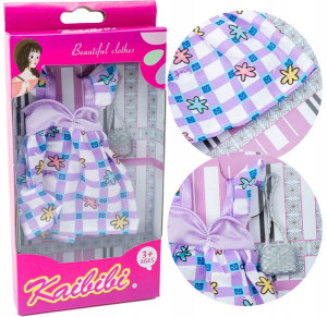 Codzienne UBRANKA DLA LALKI BARBIE sukienka na BAL