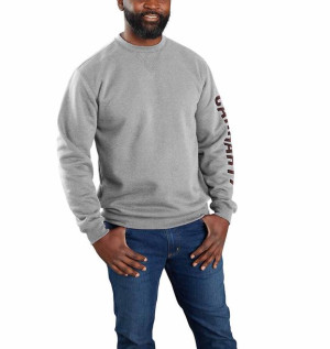 Bluza Carhartt Midweight Crewneck Logo Sleeve GREY