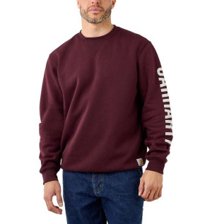 Bluza Carhartt Midweight Crewneck Logo Sleeve PORT