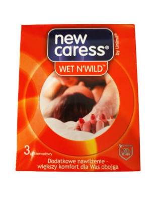 Prezerwatywy New Caress Wet N`Wild 3 szt.