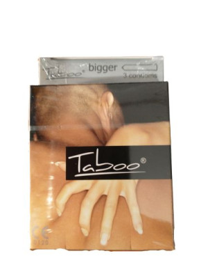 Prezerwatywy Taboo Bigger 3 szt. Prezerwatywy XL