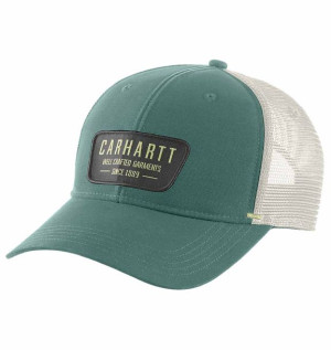 Czapka Carhartt Canvas Mesh-Back Crafted Patch SLATE GREEN